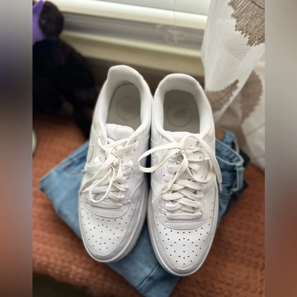 Nike White Women's Platform Sneakers